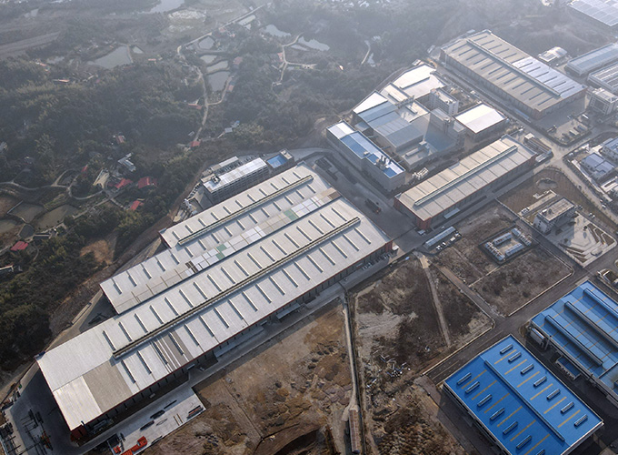 Factory aerial photo